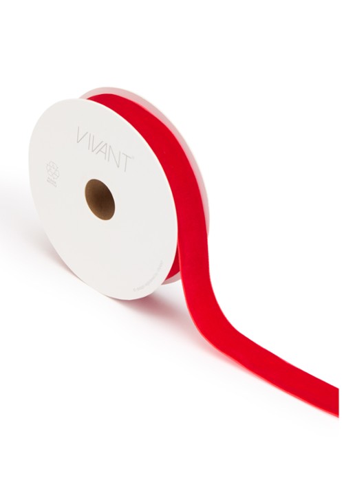 Vivant Velvety kerstlint 10 meter x 25 mm