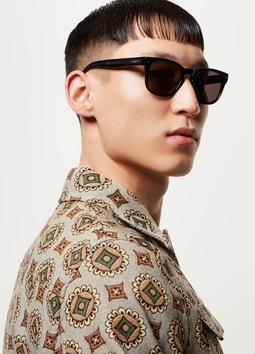 Vogue Wayfarer zonnebril VO5571S - voorkant 2 zwart