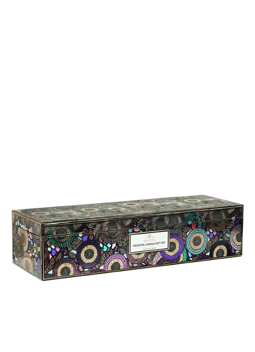 Voluspa Japonica Giftset - geurkaars set - detail multicolor