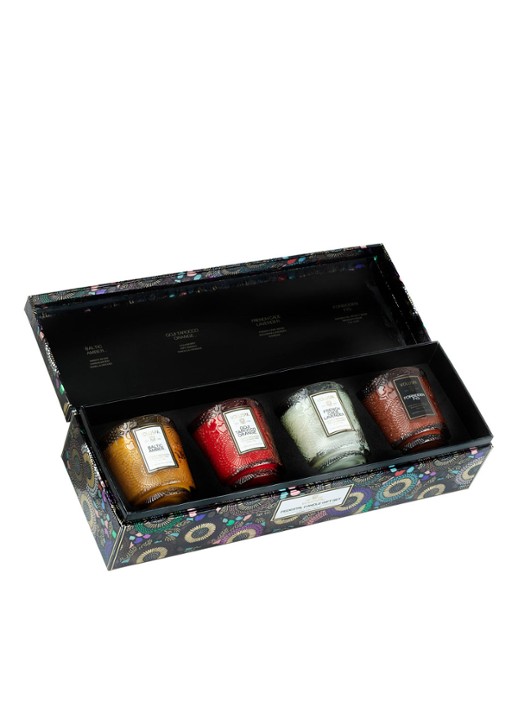 Voluspa Japonica Giftset - geurkaars set - voorkant 3 multicolor