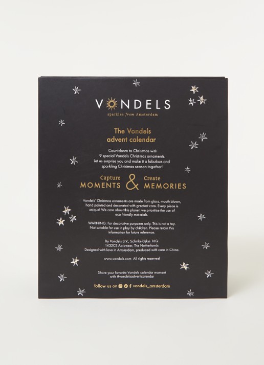 Vondels Adventskalender met kersthangers - 9 dagen - detail 3 multicolor