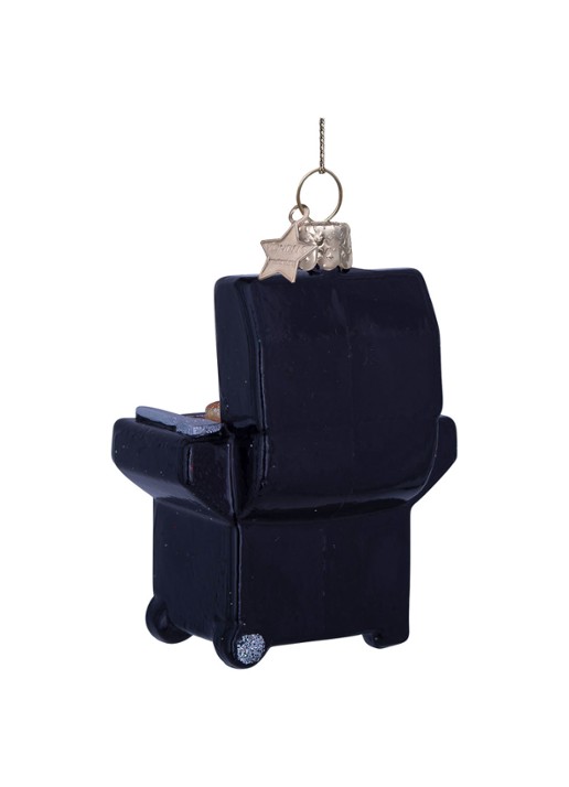 Vondels Barbecue kersthanger 8,5 cm - detail 2 zwart