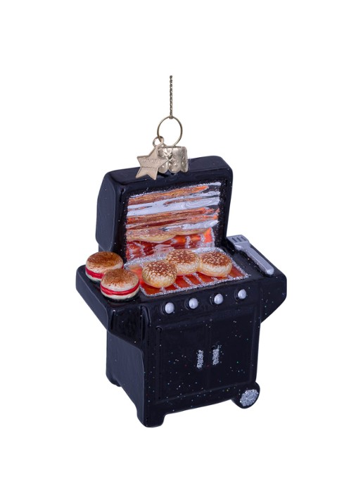 Vondels Barbecue kersthanger 8,5 cm - detail 3 zwart