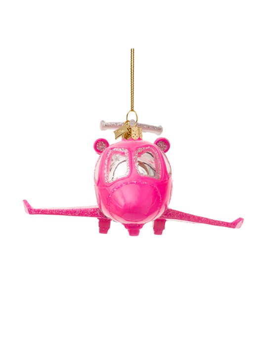 Vondels Barbie Jet kersthanger 5 cm - detail 2 roze