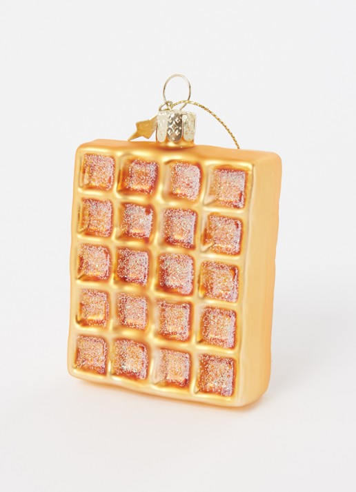 Vondels Belgium Waffle 7 cm - detail 3 goud