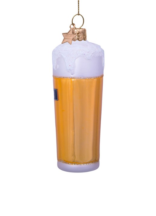 Vondels Bier in Glas kersthanger 11 cm - detail 4 multicolor