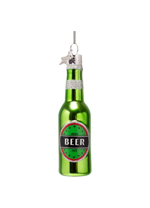 Vondels Bierfles kersthanger 12,5 cm