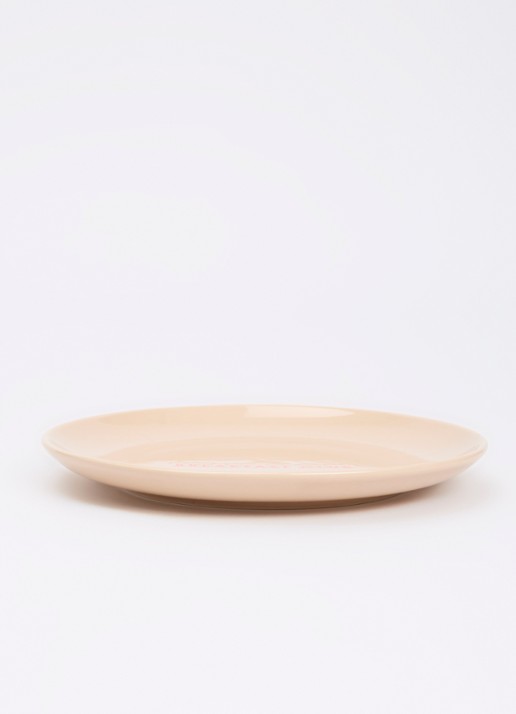 Vondels Breakfast Club ontbijtbord 22 cm - voorkant 2 beige