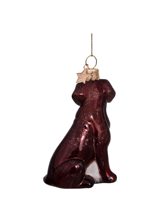 Vondels brown opal labrador H8.5cm - achterkant bruin