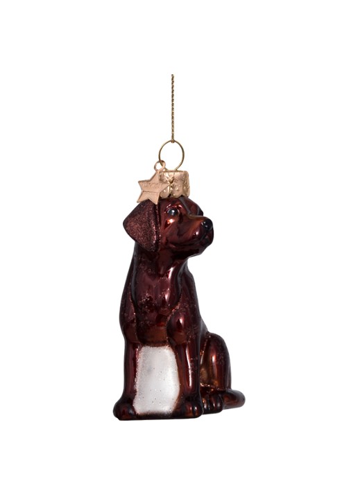 Vondels brown opal labrador H8.5cm - detail 2 bruin