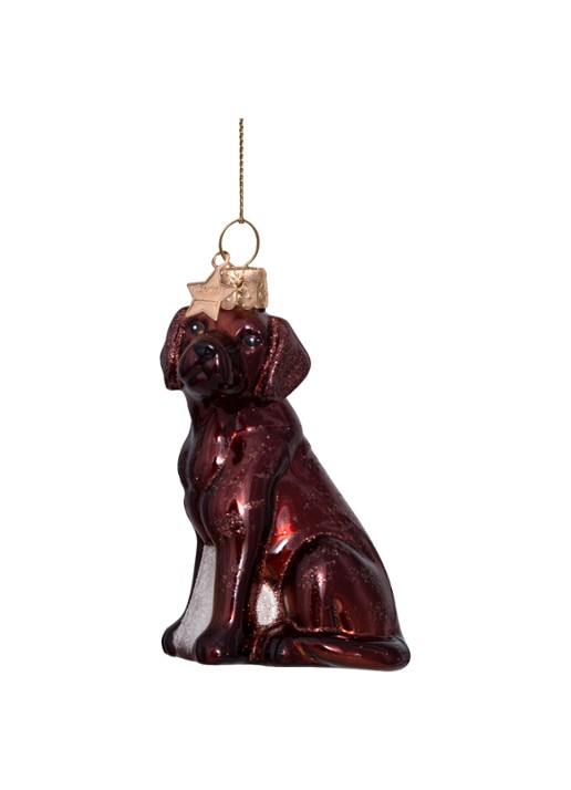 Vondels brown opal labrador H8.5cm - voorkant 5 bruin