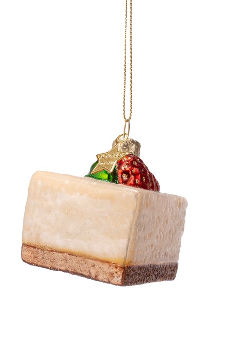 Vondels Cheesecake kersthanger 6 cm - detail 4 beige