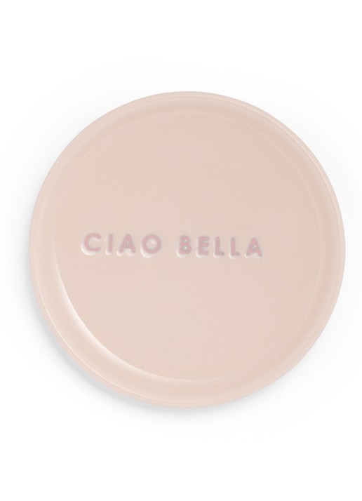 Vondels Ciao Bella gebaksbordje 8,5 cm - voorkant 2 roze