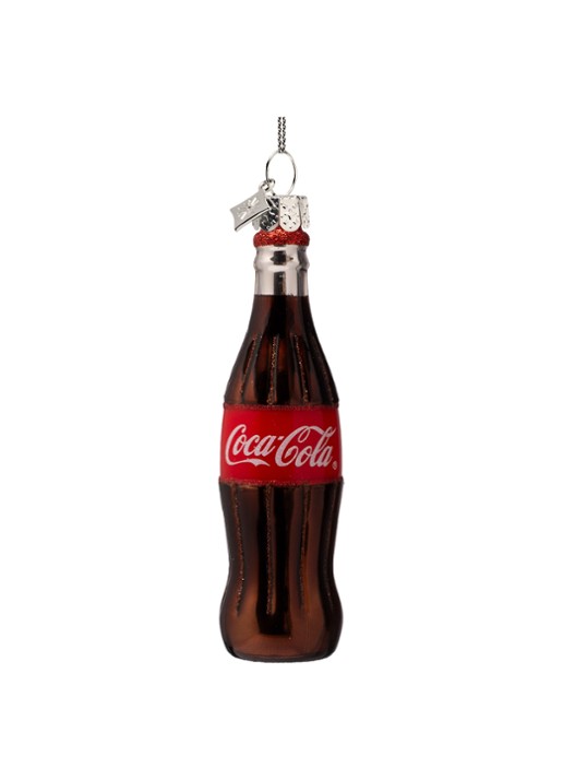 Vondels Coca Cola Fles kersthanger 12 cm - achterkant 3 bruin