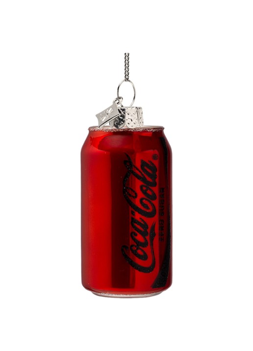 Vondels Coca Cola Zero blik 8 cm - achterkant 2 donkerrood