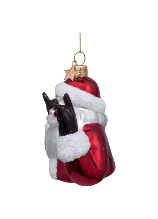 Vondels Coole Kerstman kersthanger 8 cm