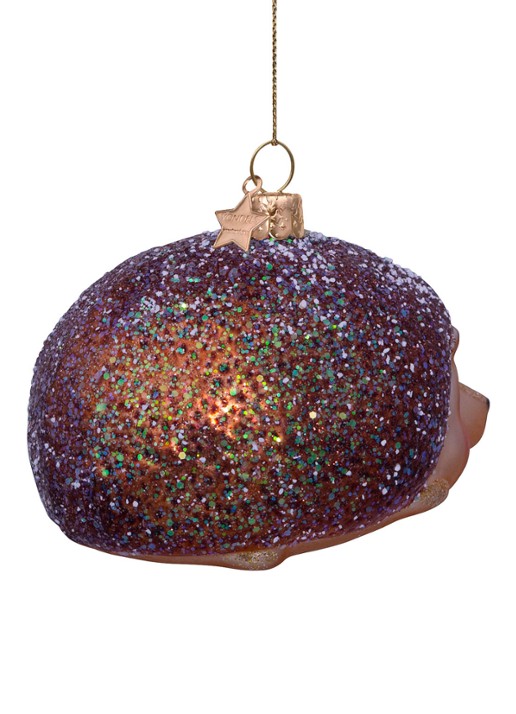 Vondels Egel kersthanger 6 cm - detail 6 multicolor