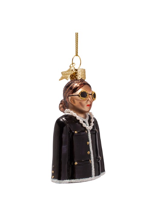 Vondels Fashion dame 8,5 cm - voorkant 4 zwart