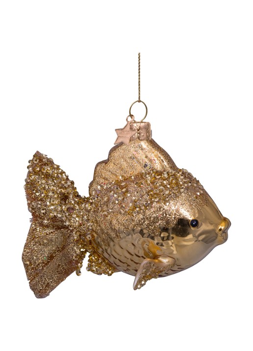 Vondels Goudvis kersthanger 9 cm