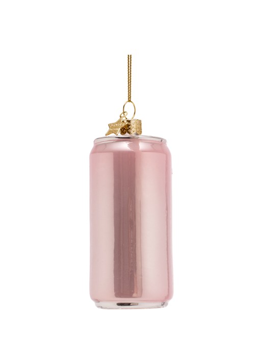 Vondels Hard Seltzer Raspberry kersthanger 9 cm - achterkant 2 roze