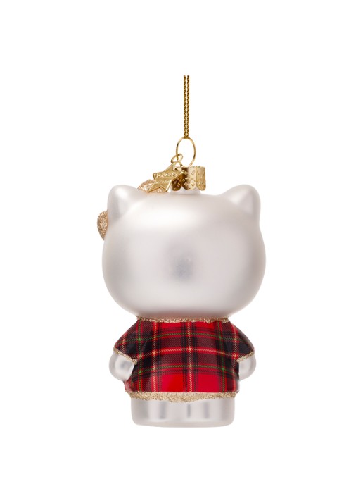 Vondels Hello Kitty kersthanger 9 cm - achterkant 3 rood