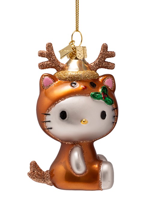 Vondels Hello Kitty Rendier kersthanger 9,5 cm
