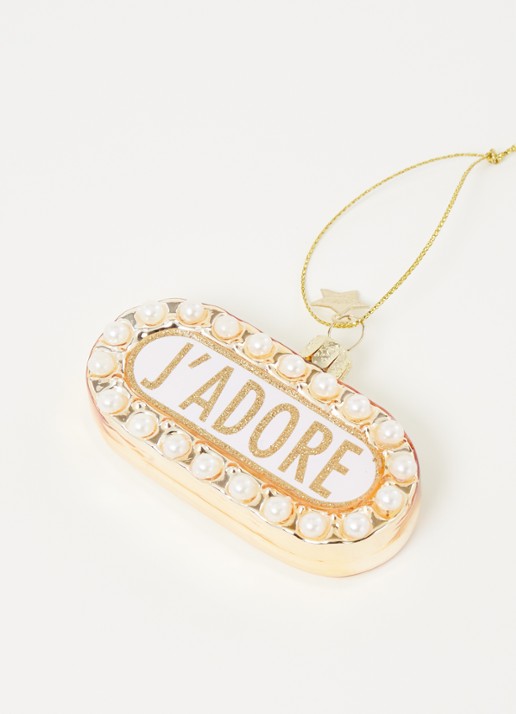 Vondels J'ADORE kersthanger 8,5 cm - detail 3 goud