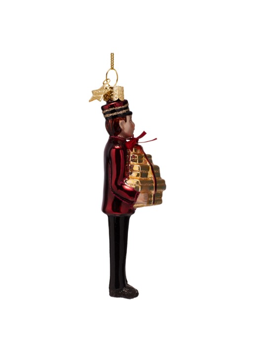 Vondels Jongen met Cadeautjes 13,5 cm - voorkant 3 goud