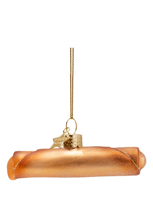 Vondels Kaastengel kersthanger 3 cm - achterkant 3 goud