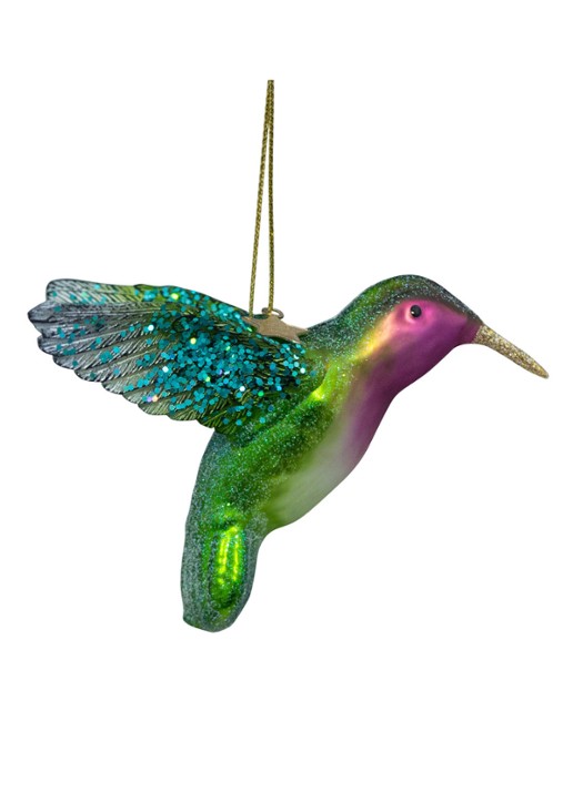Vondels Kolibrie kersthanger 8,5 cm - detail 2 multicolor