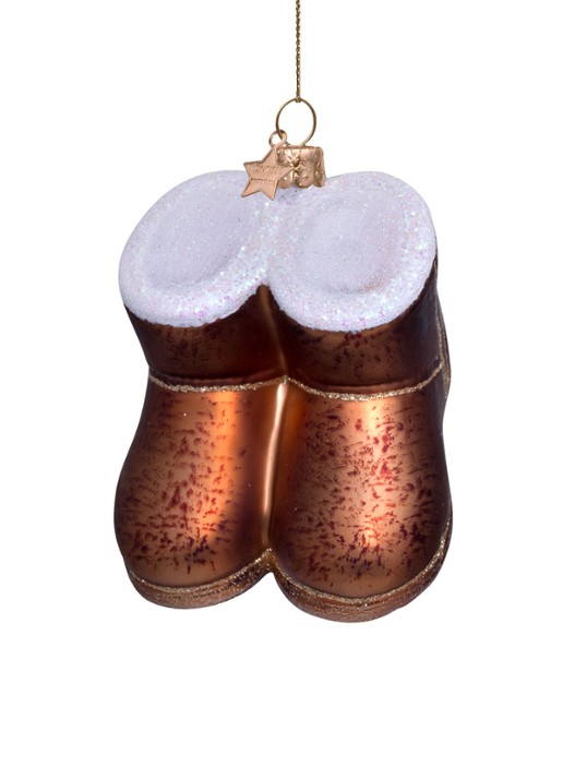 Vondels Laarzen kersthanger 7,5 cm - detail 4 multicolor