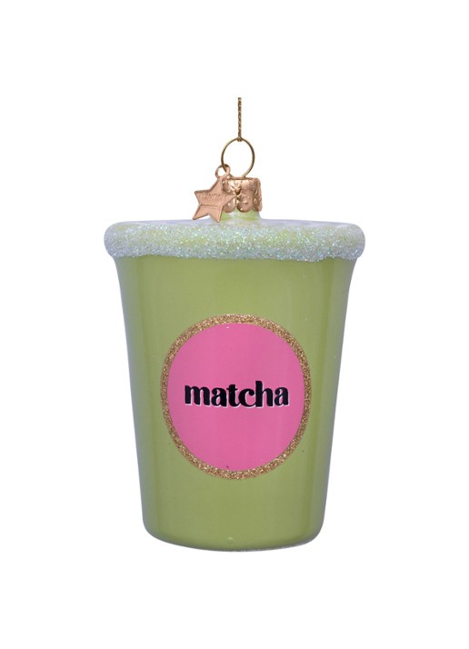 Vondels Latte Matcha Thee kersthanger 8 cm