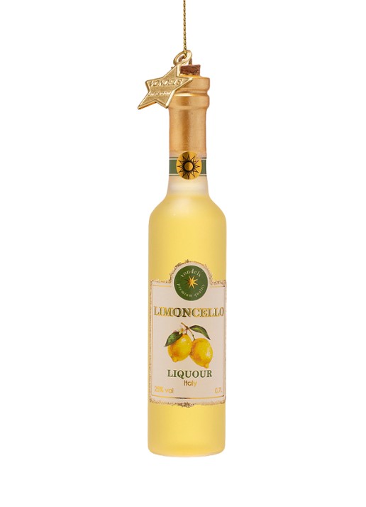 Vondels Limoncello fles kersthanger 13 cm