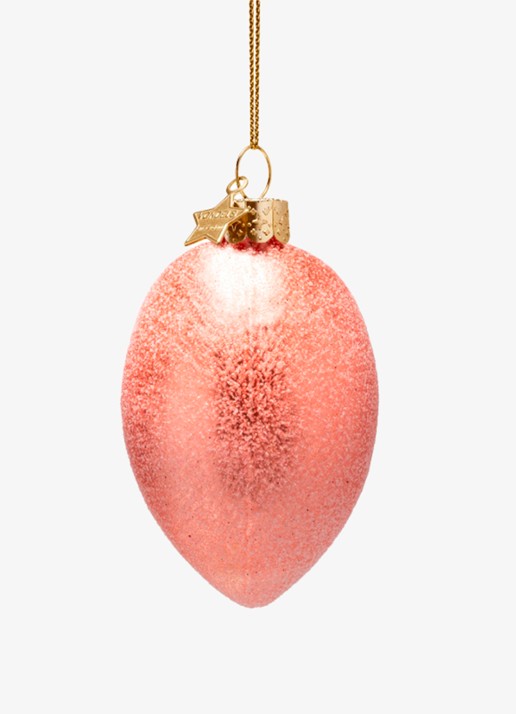 Vondels Make-up Spons kersthanger 4 cm - achterkant 2 roze