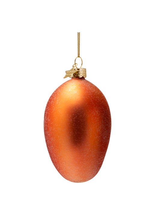 Vondels Mango Kersthanger 9,5 cm - achterkant 3 orange