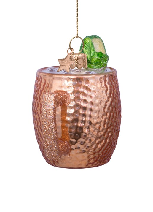 Vondels Moscow Mule Cocktail kersthanger 7,5 cm - detail 2 multicolor
