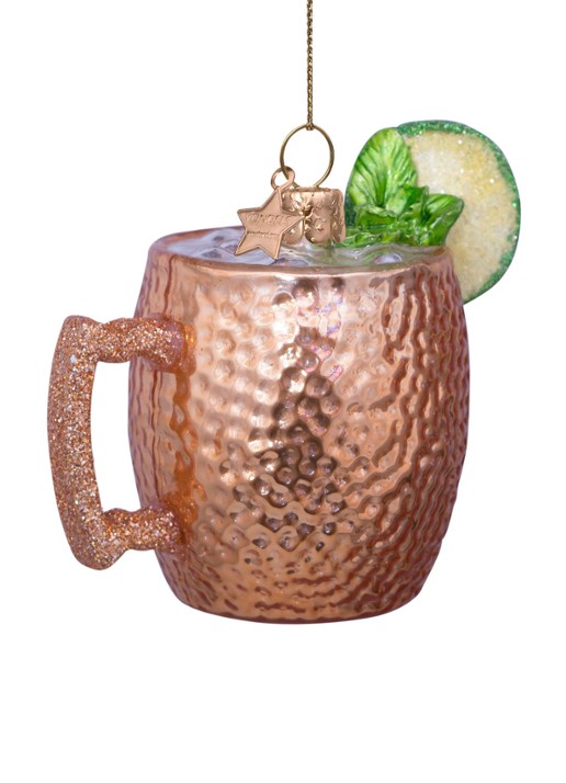 Vondels Moscow Mule Cocktail kersthanger 7,5 cm - detail 3 multicolor