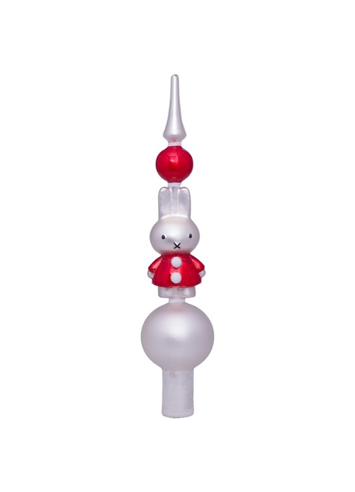 Vondels Nijntje met Kertmis Jurk piek 26 cm  - voorkant multicolor