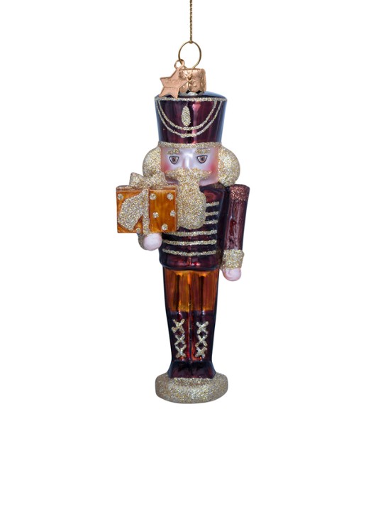 Vondels Notenkraker kersthanger 17 cm - voorkant multicolor