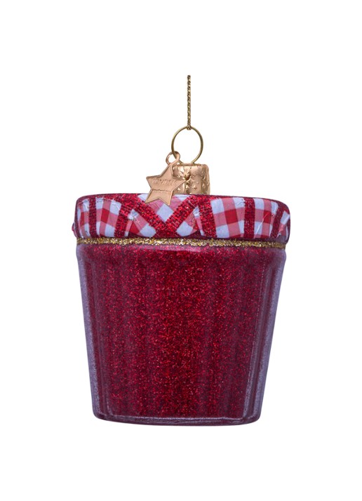Vondels Pot Aardbei Jam kesthanger 7 cm - detail 5 rood