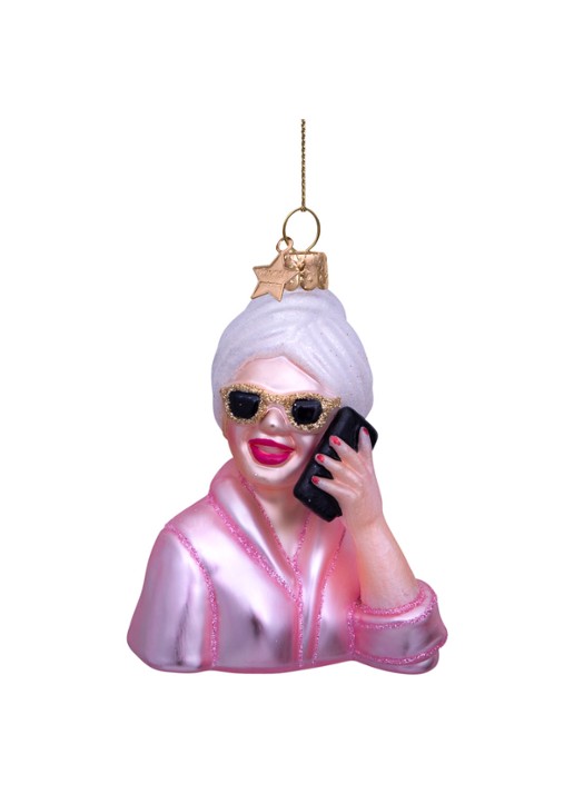 Vondels Relaxing Selfcare Girl kersthanger 9 cm