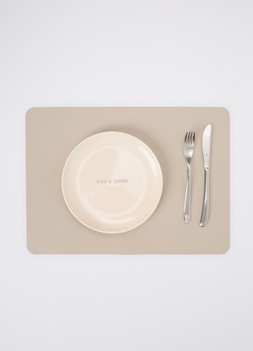 Vondels Rise & Shine ontbijtbord 22 cm - detail 2 beige