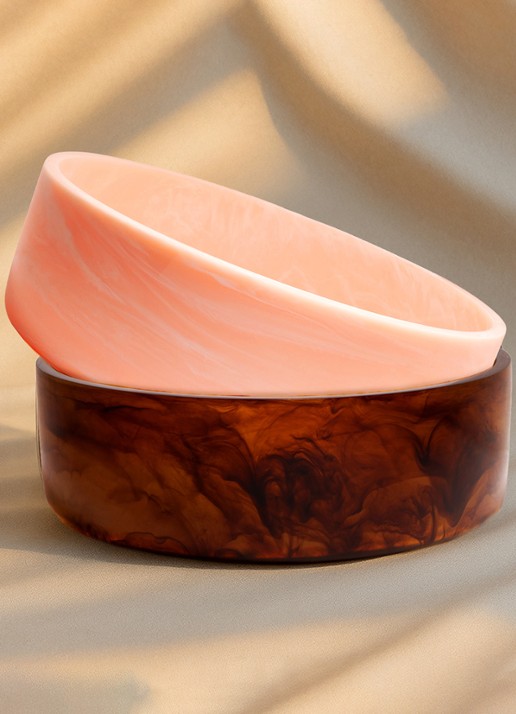 Vondels Schaal 34 cm - voorkant 2 roze