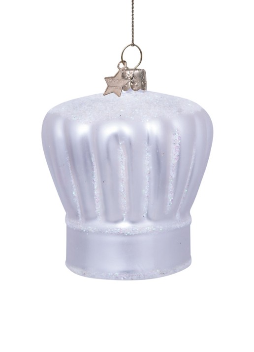 Vondels silver chef's hat H7cm - detail multicolor