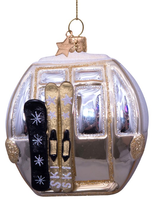 Vondels Ski Gondel kersthanger 8 cm