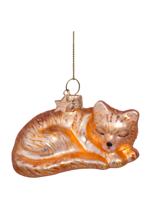 Vondels sleeping cat H3.5cm