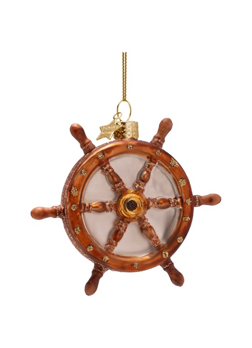 Vondels Stuurwiel kersthanger 7 cm