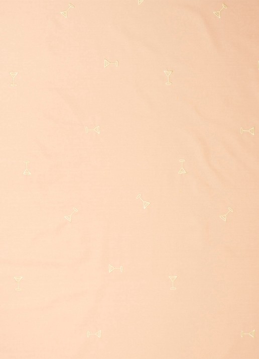 Vondels Tafelkleed in linnenblend met borduring 260 x 140 cm - voorkant 2 beige