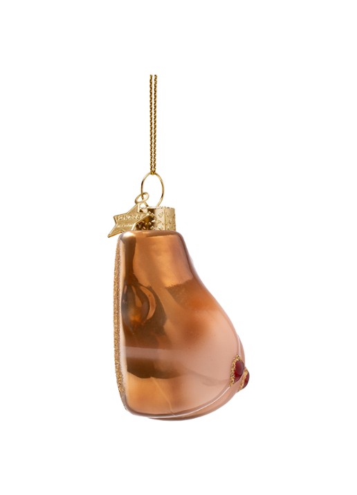 Vondels Tanline kersthanger 6 cm - detail 2 bruin