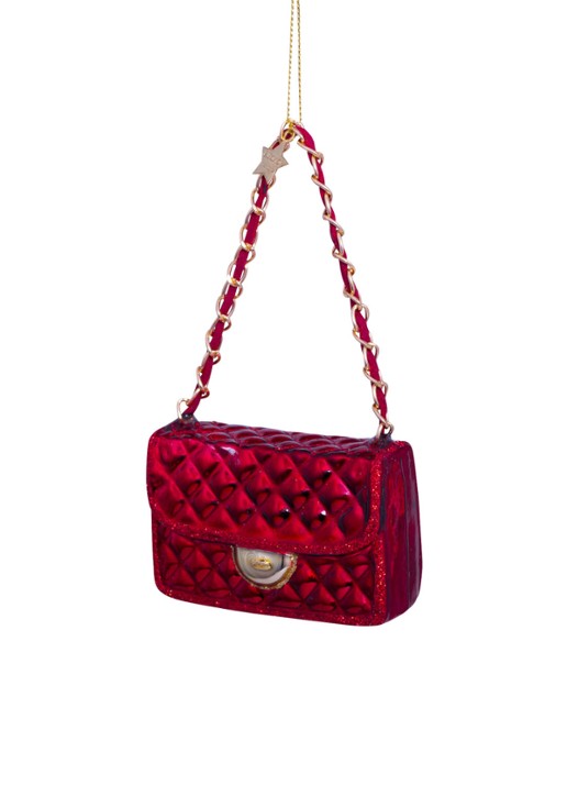 Vondels Tas kersthanger 5,5 cm - detail 2 rood